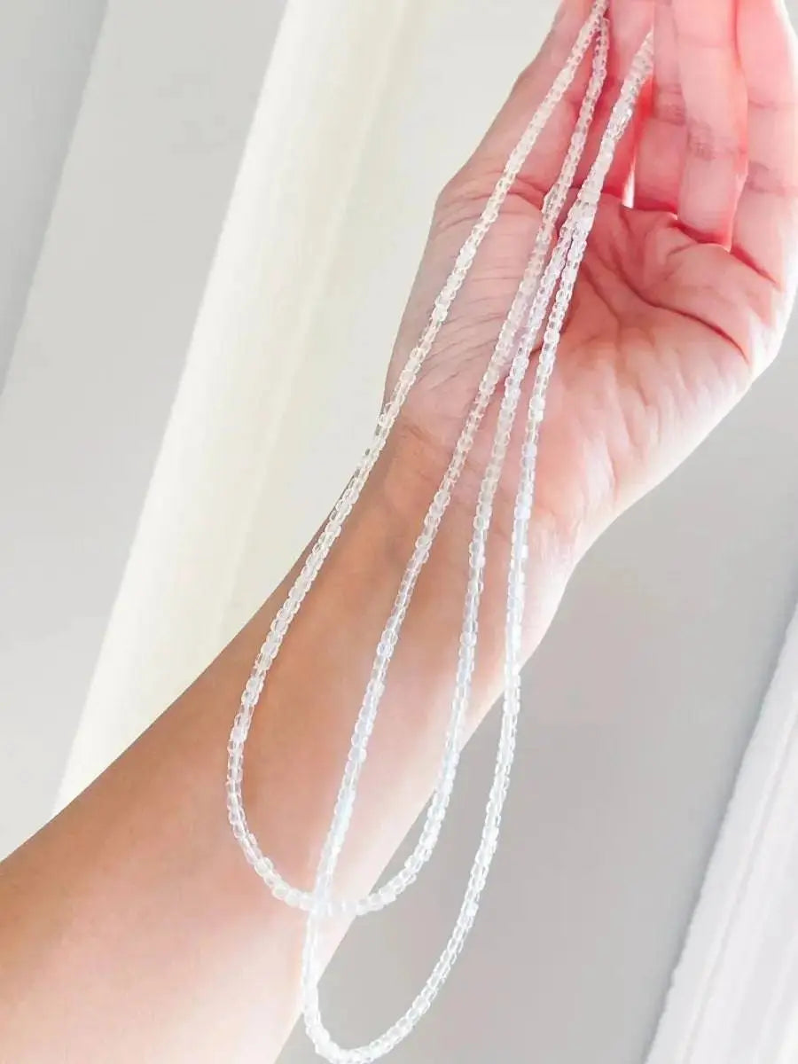 Crystal Clarity – Clear Crystal Necklace view 2